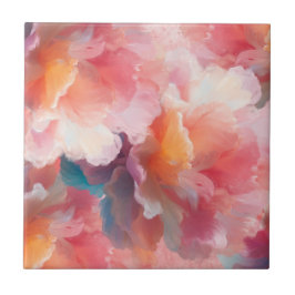 Blumen-Teller aus Papier Fliese