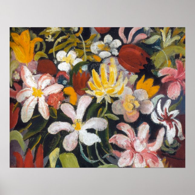 Blumen-Teppich | Auguste Macke | Poster (Vorne)