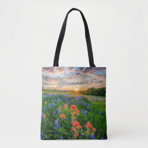 Blumen Texas Bluebonnets & Indian Paintbrush Tasche