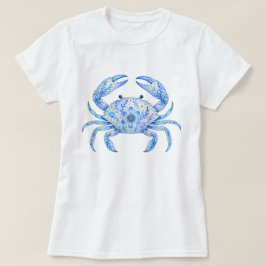 Blumen-Themen-Krabben-Töpferei-Kunst T-Shirt