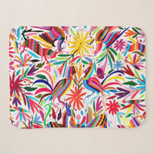 Blumen-/Tiermuster bunten Otomi Druck-, Sherpadecke