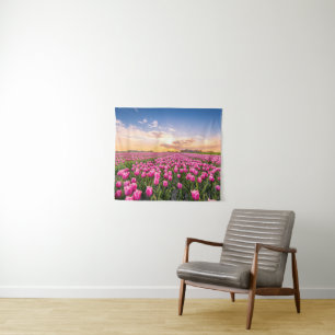 Blumen   Tulips South Holland, Niederlande Wandteppich