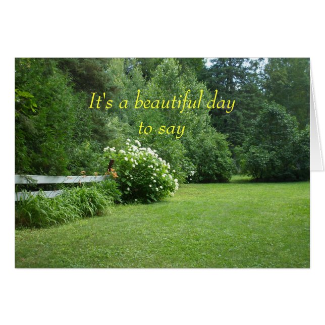 Blumen und Bäume Rasen-Szene (Vorderseite (Horizontal))