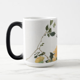 Blumen- und Bienen-Naturkunst-Design Verwandlungstasse