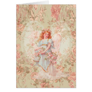 Blumen und Engels-Vintage Collage