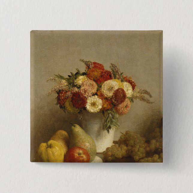 Blumen und Frucht, 1865 Button (Vorderseite)