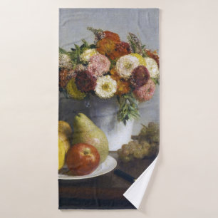 Blumen und Früchte, Henri Fantin-Latour Badehandtuch