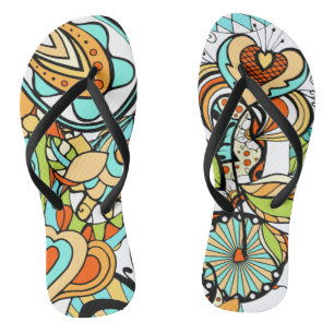 Blumen und Glamour nahtlos modern Flip Flops