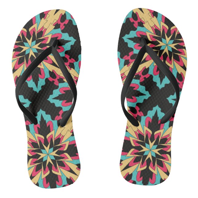 Blumen und Glamour Nahtlose Mode Niedlich Flip Flops (Fußbett)