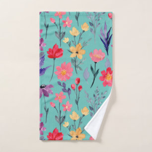 Blumen und Glamour Nahtlose Muster Handtuch