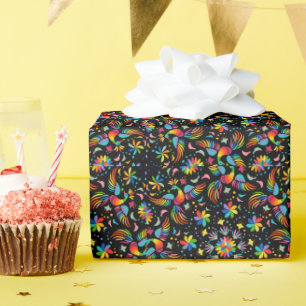 Blumen und Glamour Nahtloses Muster Sommer Geschenkpapier