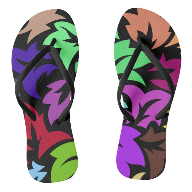 Blumen und Glamour Stilloser Sommer Flip Flops (Fußbett)