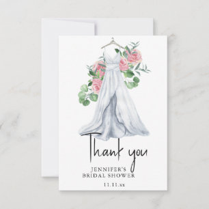 Blumen und Grün - Danke Brautparty