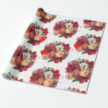 Blumen- und Herzromantisches Florales Design
