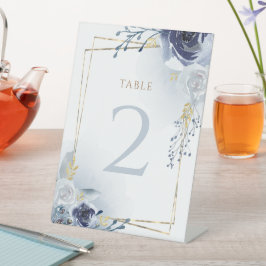 Blumen und Imitate Goldfolie Taufe Sockelschild