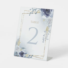 Blumen und Imitate Goldfolie Taufe Sockelschild