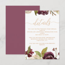 Blumen und Kalligrafie - Hochzeitgäste - Details