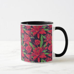 Blumen und Kolibris Tasse
