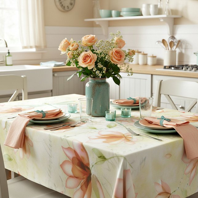 Blumen und Libelle Tischdecke (Von Creator hochgeladen)