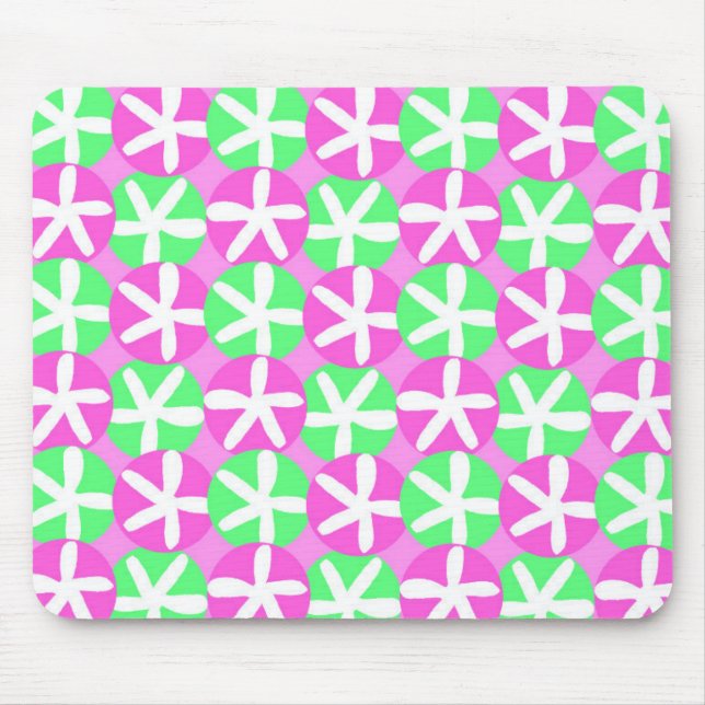 Blumen und Stellen Mousepad (Vorne)