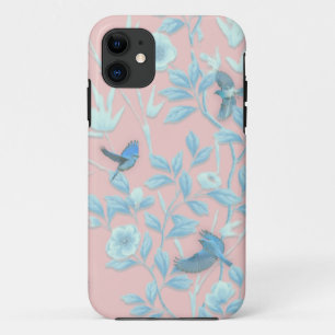Blumen und Vögel , Hintergrundfarbe der Rose Case-Mate iPhone Hülle
