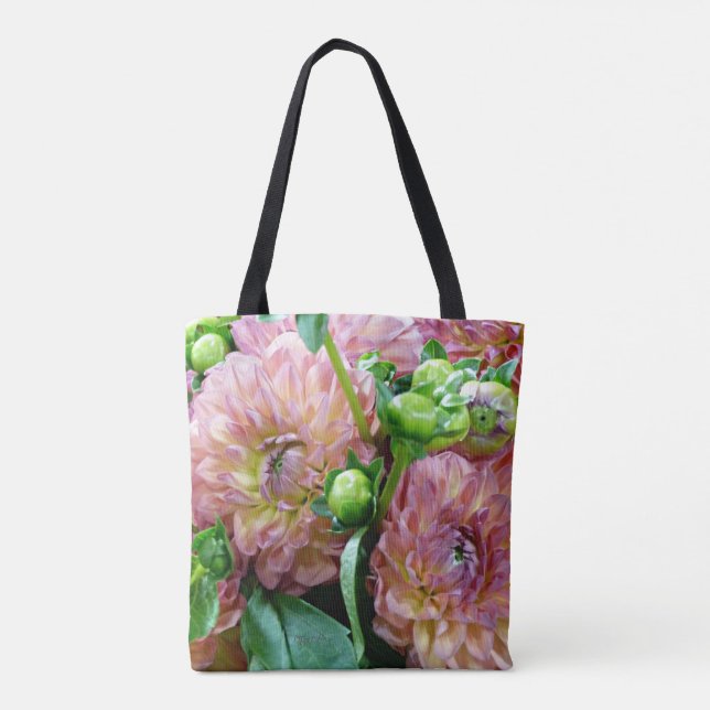 Blumen-und Zaun-klassische Taschen-Tasche LK Tasche (Rückseite)