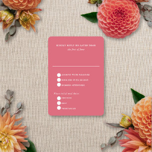 Blumen-Unschärfe Moderne Elegante Sommer-Herbst-Ho RSVP Karte