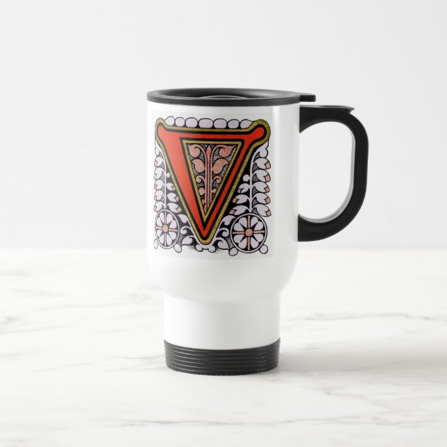 Blumen 'V' - Tasse (Rechts)