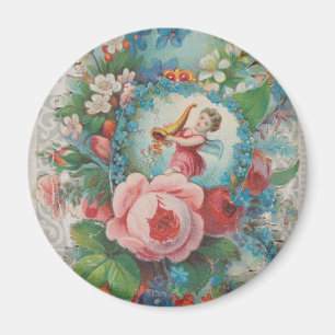 Blumen Valentinskarte aus der viktorianischen Ära, Magnet