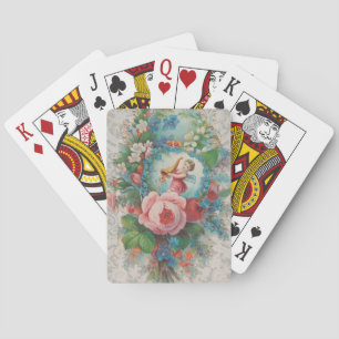 Blumen Valentinskarte aus der viktorianischen Ära, Spielkarten