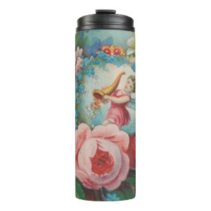 Blumen Valentinskarte aus der viktorianischen Ära, Thermosbecher