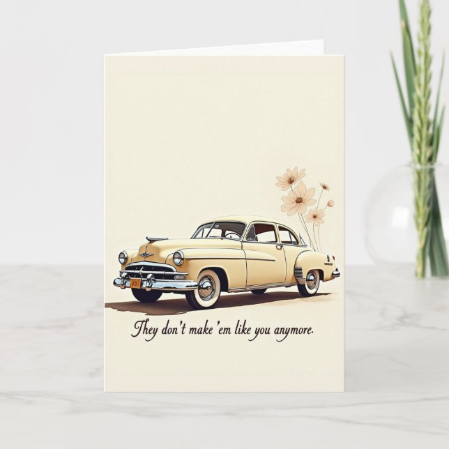Blumen Vatertag Auto Karte (Vorderseite)