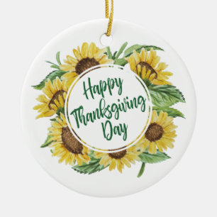 Blumen  Verzierung des Sonnenblume-glücklichen Keramik Ornament