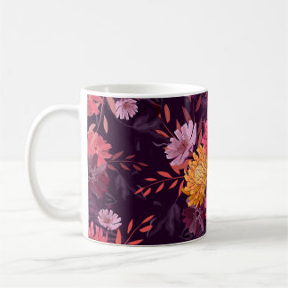 Blumen Vintage: Herbstgarten Pracht Kaffeetasse
