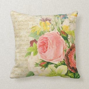 Blumen vintage kissen