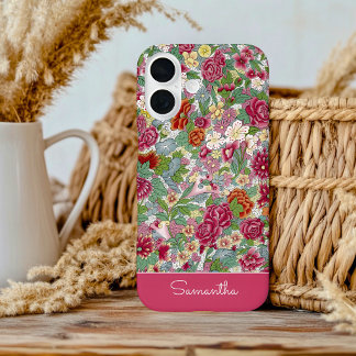 BLUMEN-VINTAGE-MUSTER iPhone / iPad-Hülle 16 Hülle