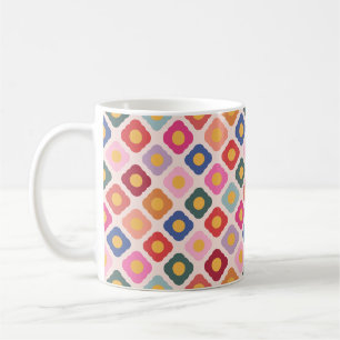 Blumen-Volks-Kunst-Keramik-Kaffeetasse Teetasse