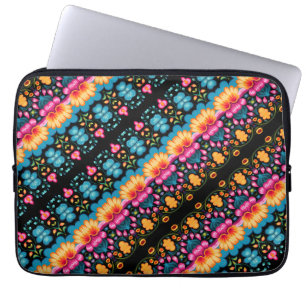 Blumen-Volks-Kunst Modern Laptopschutzhülle