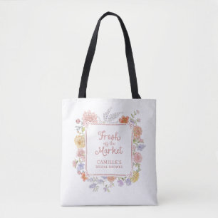 Blumen vom Markt Tasche