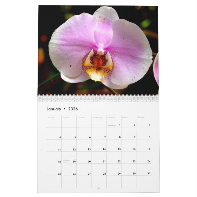 Blumen von Hawaii Kalender (Jan 2026)