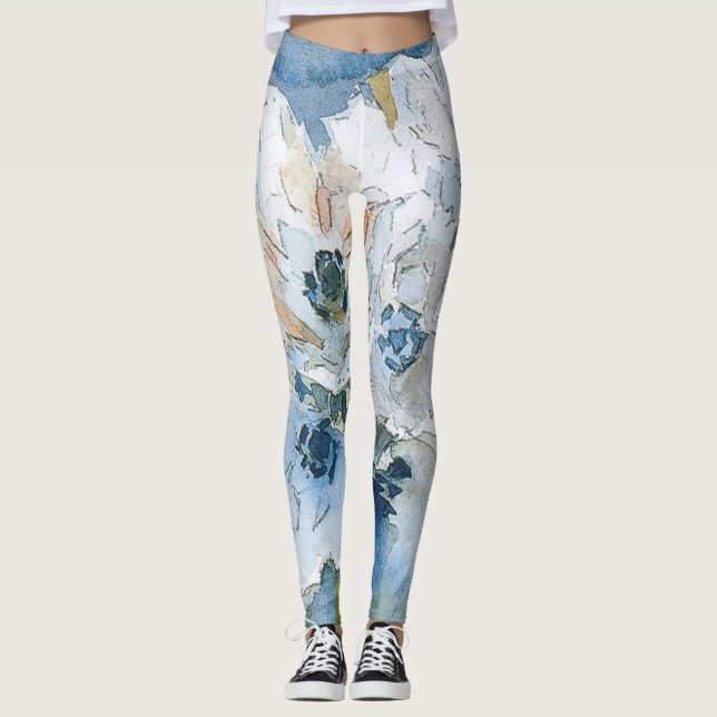 Blumen von Vrubel Leggings (Vorderseite)
