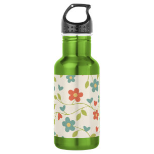 Blumen-Wasserflasche Edelstahlflasche