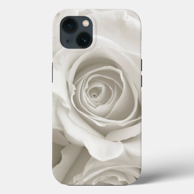 Blumen | Weiße Rosen Case-Mate iPhone Hülle (Rückseite)