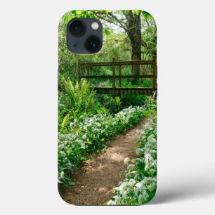 Blumen Weiße Wildblumen im Wald iPhone Hülle
