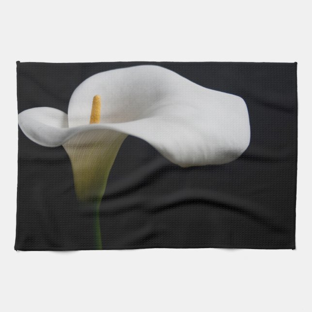 Blumen | White Calla Lily Geschirrtuch (Horizontal)