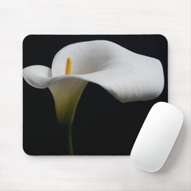 Blumen | White Calla Lily Mousepad (Mit Mouse)