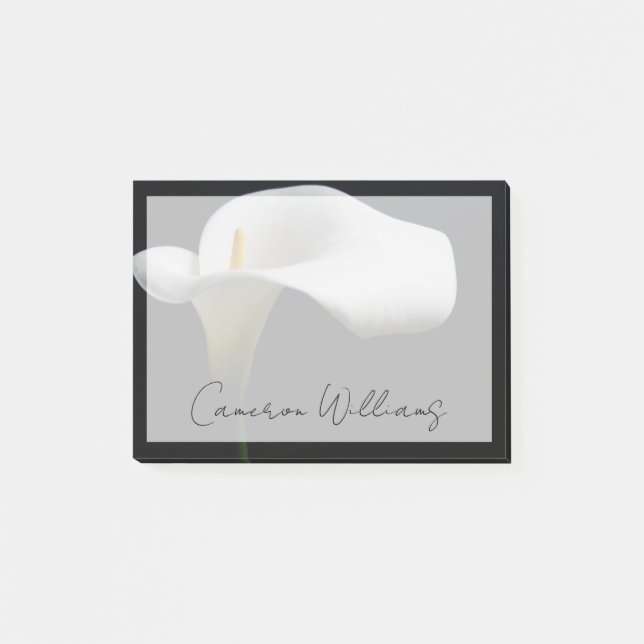 Blumen | White Calla Lily Post-it Klebezettel (Vorderseite)