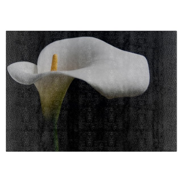 Blumen | White Calla Lily Schneidebrett (Vorderseite)