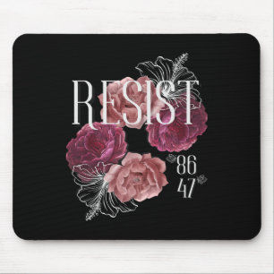 Blumen widerstehen Nicht mein Präsident 86 47 Anti Mousepad