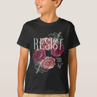 Blumen widerstehen Nicht mein Präsident 86 47 Anti T-Shirt